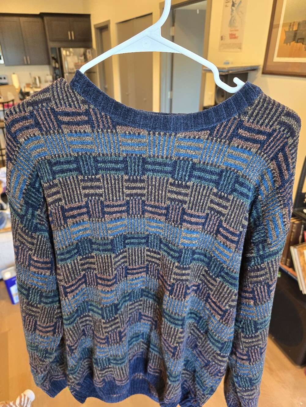 Vintage Cambridge Classics Geometric Sweater – Men’s Medium